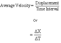 Average Velocity